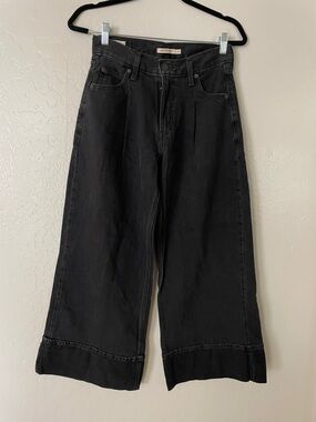 Levi's Women’s Black Baggy Dad Wide Leg Jeans